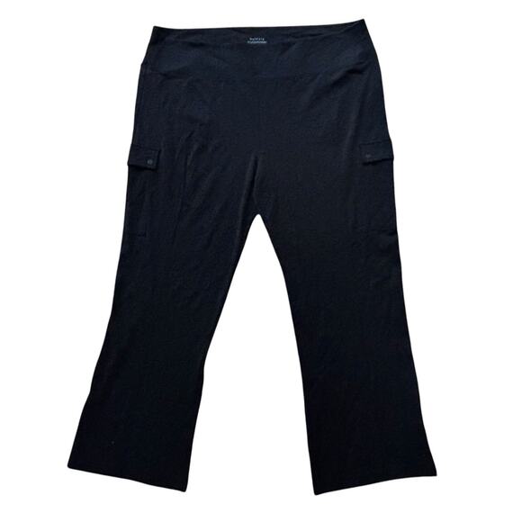 ATHLETA Delancey Straight Cargo Pant Women's Plus 3X Black Pull On - Picture 1 of 9